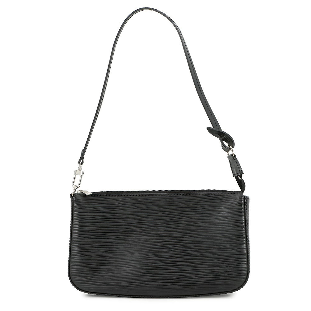 Louis Vuitton Epi Leather Handbag Pochette Accessoires Accessory Clutch Black